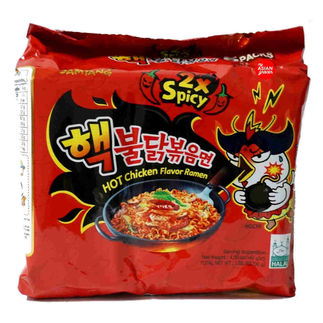Samyang 2x Spicy Hot Chicken Flavoured Ramen: Family Pack (5 piece)