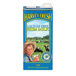Harvey Fresh Lactose Free Skim Milk: 1L
