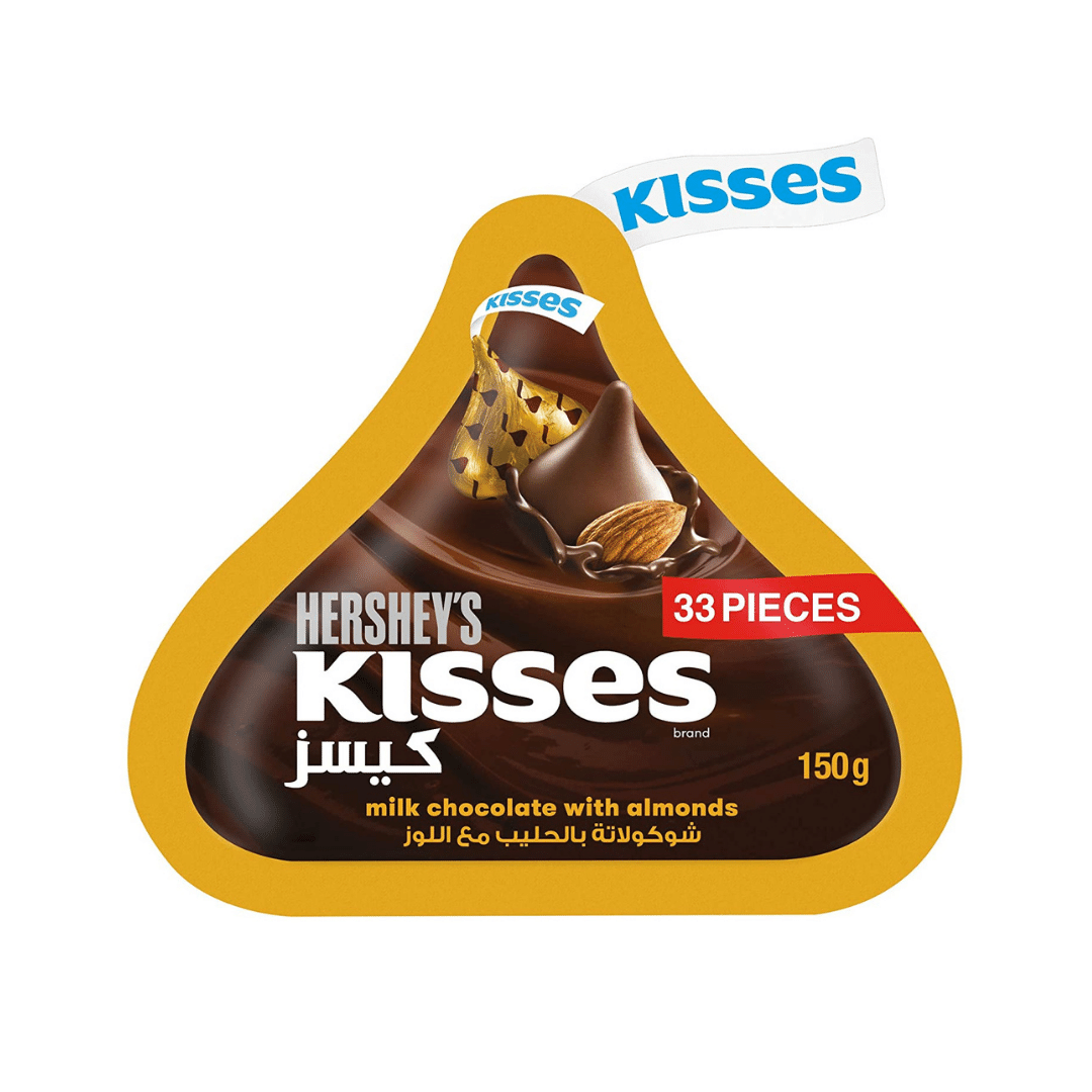 Hershey's Kisses Milk Chocolate with Almonds - 150g