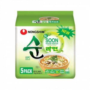 Nongshim Soon Veggie Ramyun Gourmet Mild - 112g x 5packs