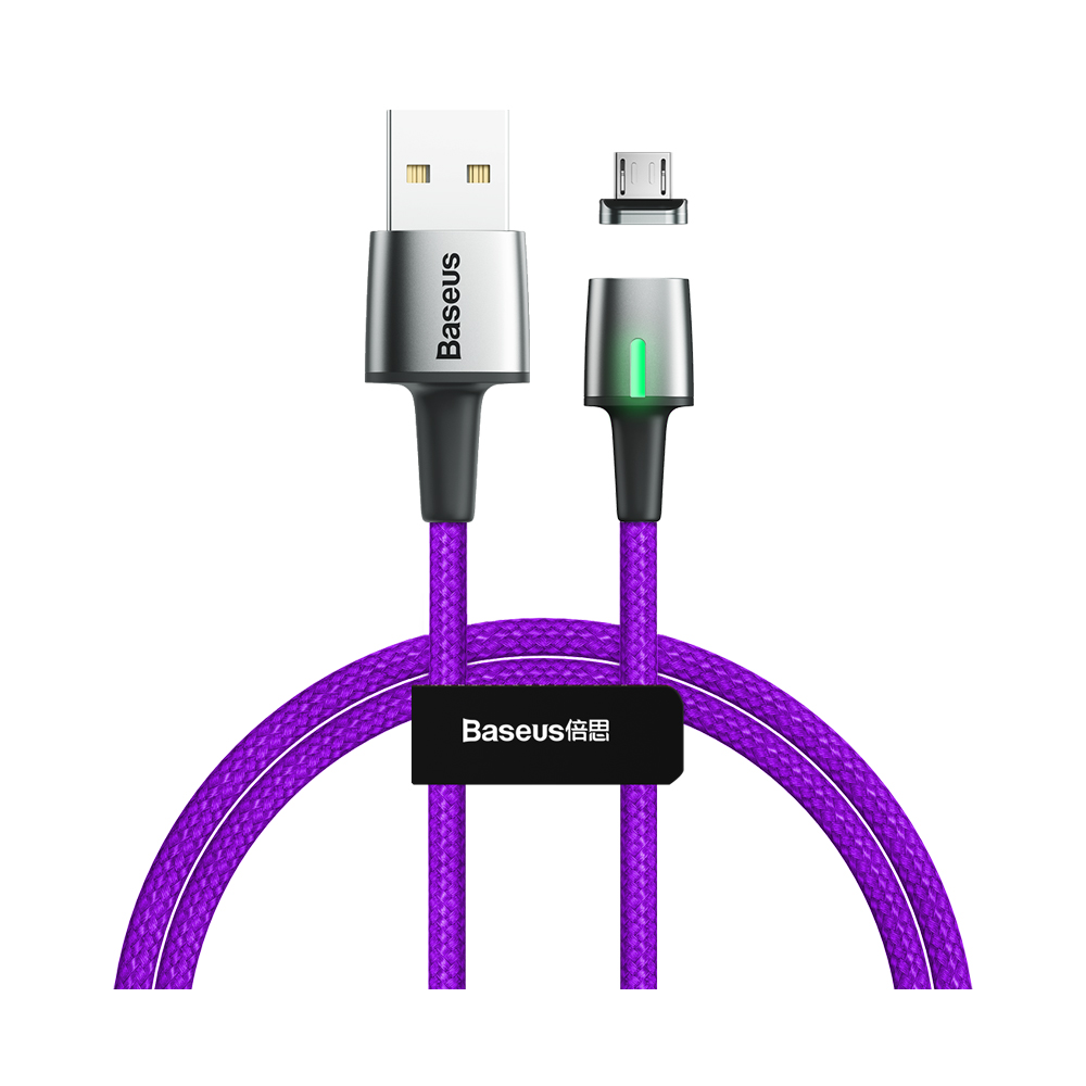 Baseus Zinc Magnetic Cable USB For Micro 1.5A 2m (Charging) Purple