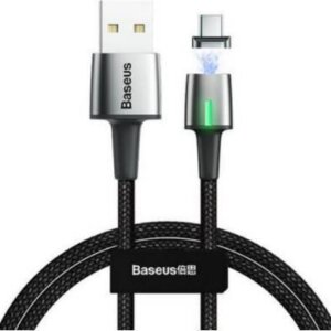 Baseus Zinc Magnetic Cable USB For iP 1.5A 2m (Charging) Black