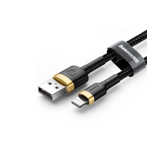 Baseus Cafule Cable USB For lightning 2.4A 1M Gold+Black