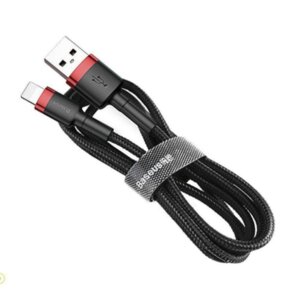Baseus Cafule Cable USB For lightning 2.4A 1M Red+Black