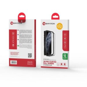 Baykron OT-IP12-6.7-3D Antibacterial Tempered Glass 3D NEW Iphone 12 Pro Max