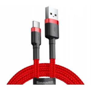 Baseus cafule Cable USB For Type-C 2A 2M Red+Red