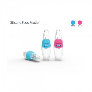 LION SILICON FOOD FEEDER WITH SPOON