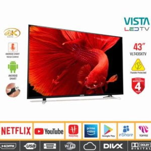 Vista 43” Android Smart Voice Control LED TV (VLT43SKTV)