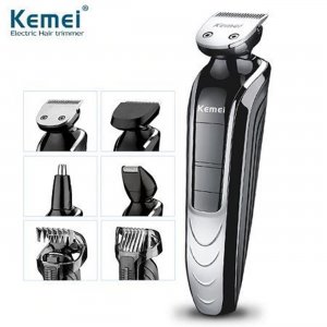 Kemei KM-1832 5in1 Washable Electric Shaver And Multi Grooming Kit For Men
