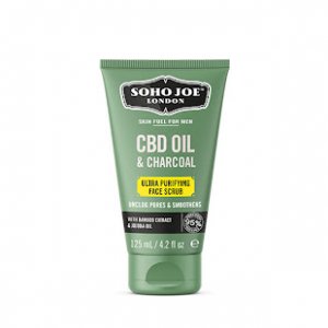 Soho Joe London Skin Fuel for Men CBD Oil & Charcoal Ultra Purifying Face Scrub 125 Ml