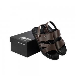Comfortable Casual Chocolate Leather Sandals SB-S197