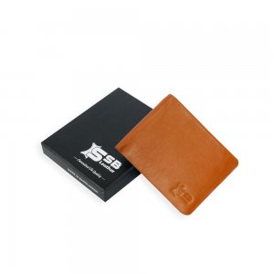 Black Leather Slim Wallet SB-W65