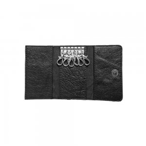 Black Square Shape Leather Key Holder Wallet SB-KR13