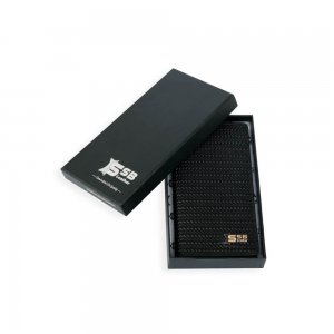 Black Pati Design Long Wallet for men SB-W62