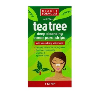 Beauty Formulas Australian Tea Tree Deep Cleansing Nose Pore Strips 6 Strips
