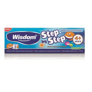 Wisdom Step By Step 4+ Years Toothpaste 75 Ml