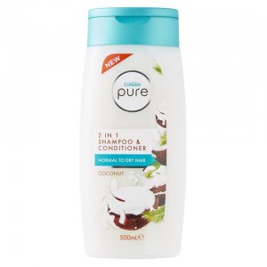 Cussons Pure 2 in 1 Conditioner and Shampoo with Coconut - 500 ml