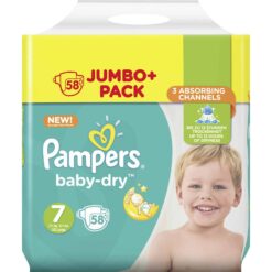 Pampers 7 Baby Dry Jumbo+