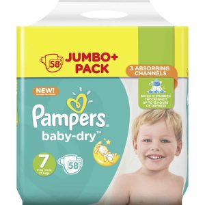 Pampers 7 Baby Dry Jumbo+